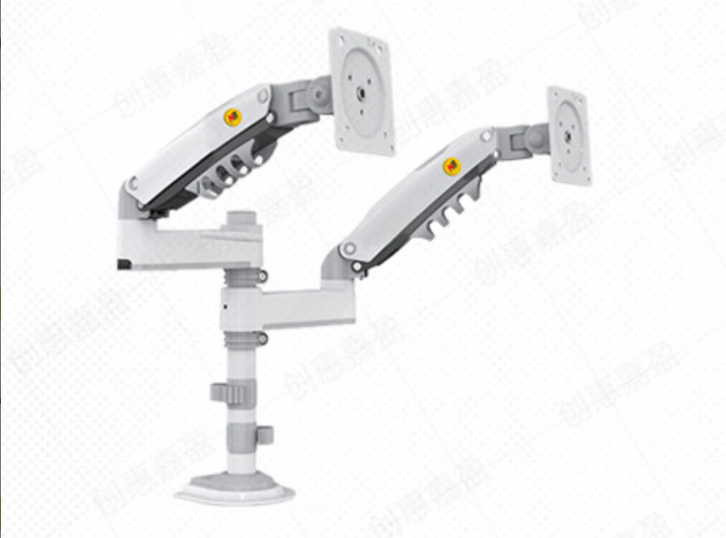 Dual Monitor Arm H180 - Full Motion Adjustable Swivel and Rotate Computer Mount