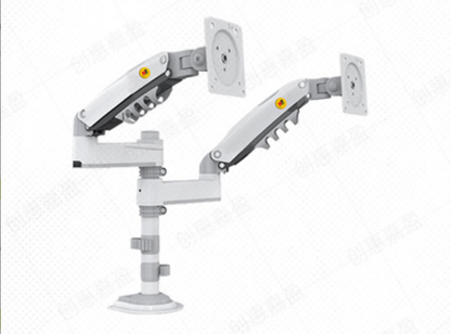 Dual Monitor Arm H180 - Full Motion Adjustable Swivel and Rotate Computer Mount