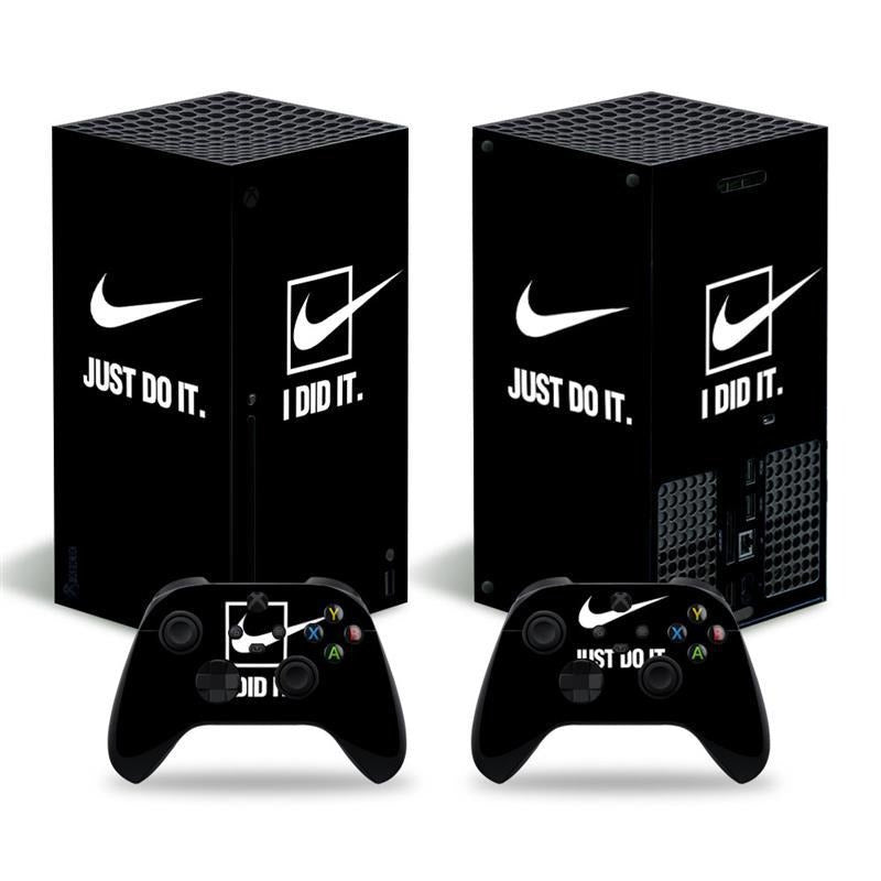 Futuristic Tech Vinyl Skin Decal Sticker Set for Xbox Series X Console & Controllers