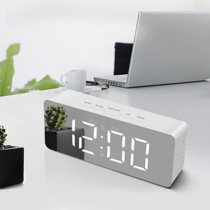 Multi-Function LED Digital Alarm Clock - Modern Electronic Desktop Clock with Clear Display for Students & Home