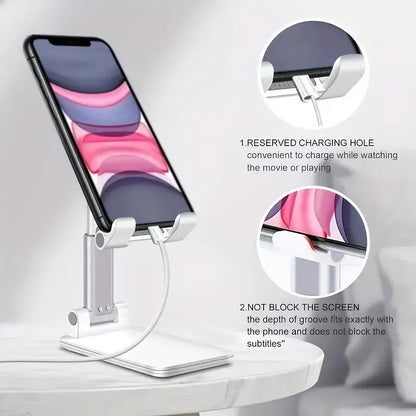 Universal Adjustable Desktop Phone Stand Holder for iPhone, iPad & Tablets
