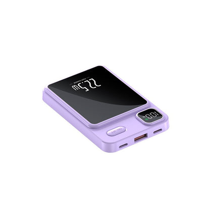 22.5W Fast Charging Magnetic Wireless Power Bank - Ultra-Thin Compact Portable Charger with Digital Display