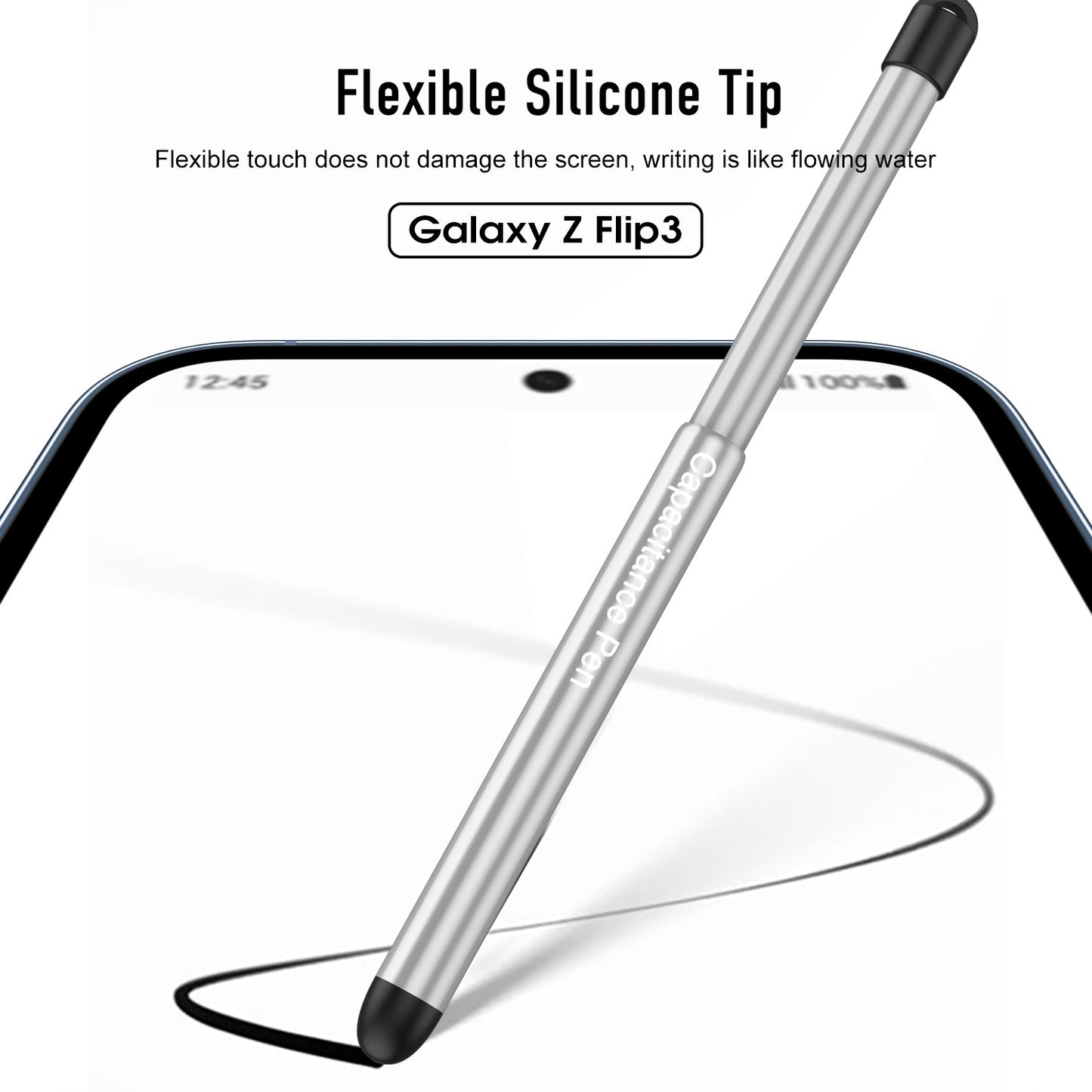 Premium Magnetic Suction Phone Case for Samsung Z Flip 3 - Full Body Folding Screen Cover with Pen Slot & Stylus