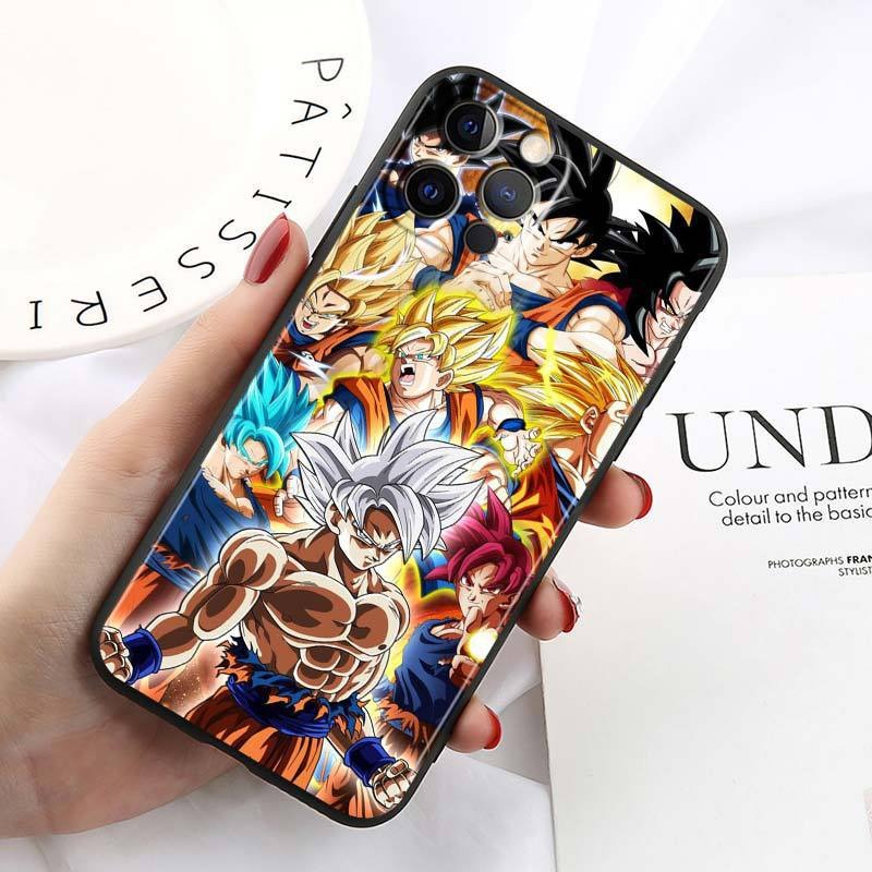 Anime Dragon Ball Super Saiyan Gogeta Phone Case - Soft TPU Protective Cover for iPhone 15 14 13 12 Pro Max