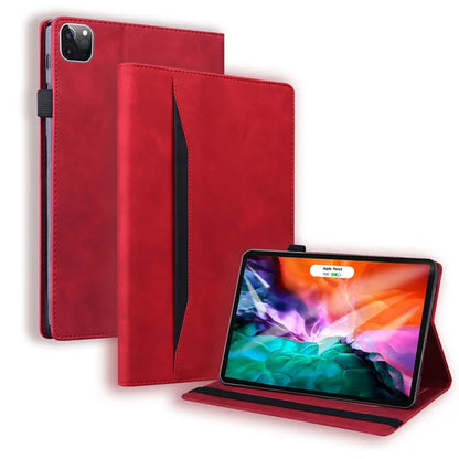 Premium PU Leather Folio Case for iPad Pro 11 / 13 Inch M4 (2024) - Business Stand Cover with Soft TPU Back