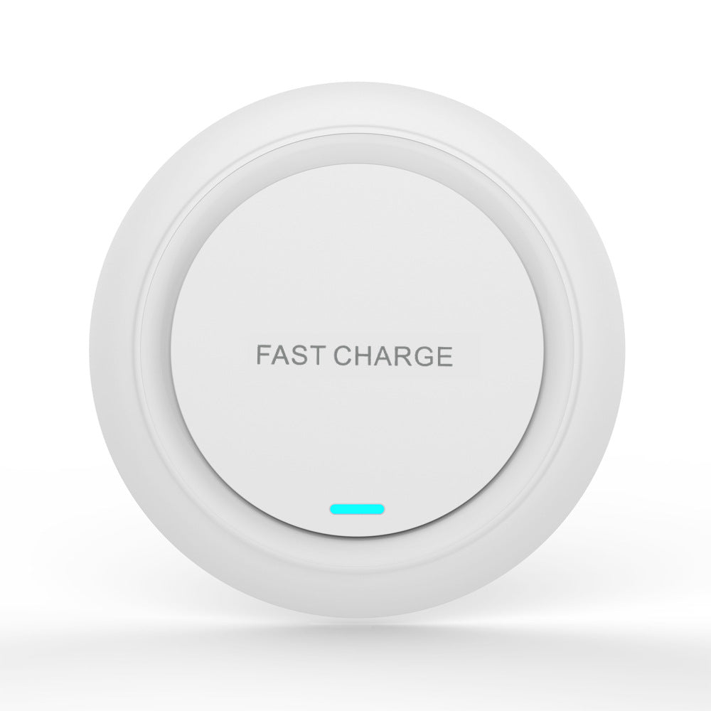 Ultra-Thin Round Desktop Wireless Charging Pad - Fast Charge Mat for iPhone, Huawei & Samsung