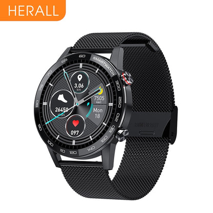 HERALL ECG Smart Watch for Men - IP68 Waterproof Smartwatch with Blood Pressure & Heart Rate Monitor