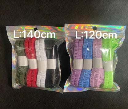 8 Pairs Colorful Flat Shoelaces Set