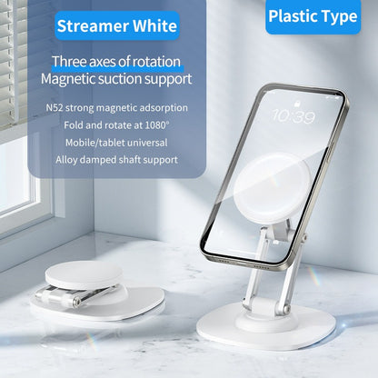 Magnetic Desktop Phone Stand - 360° Rotatable Folding MagSafe Phone Holder