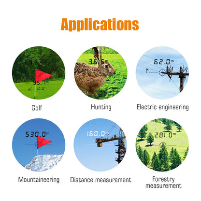 Professional Golf Laser Rangefinder - 600m Hunting & Distance Finder