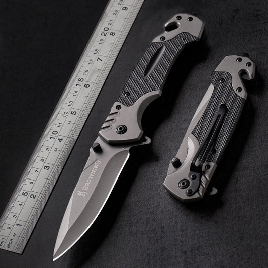 Premium Tactical Stainless Steel Folding Knife – High Hardness Outdoor EDC