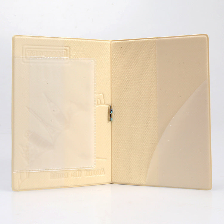 Passport Protection Cover with City Skyline Cutout & "Have a Nice Trip" Design