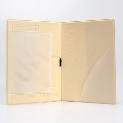 Passport Protection Cover with City Skyline Cutout & "Have a Nice Trip" Design