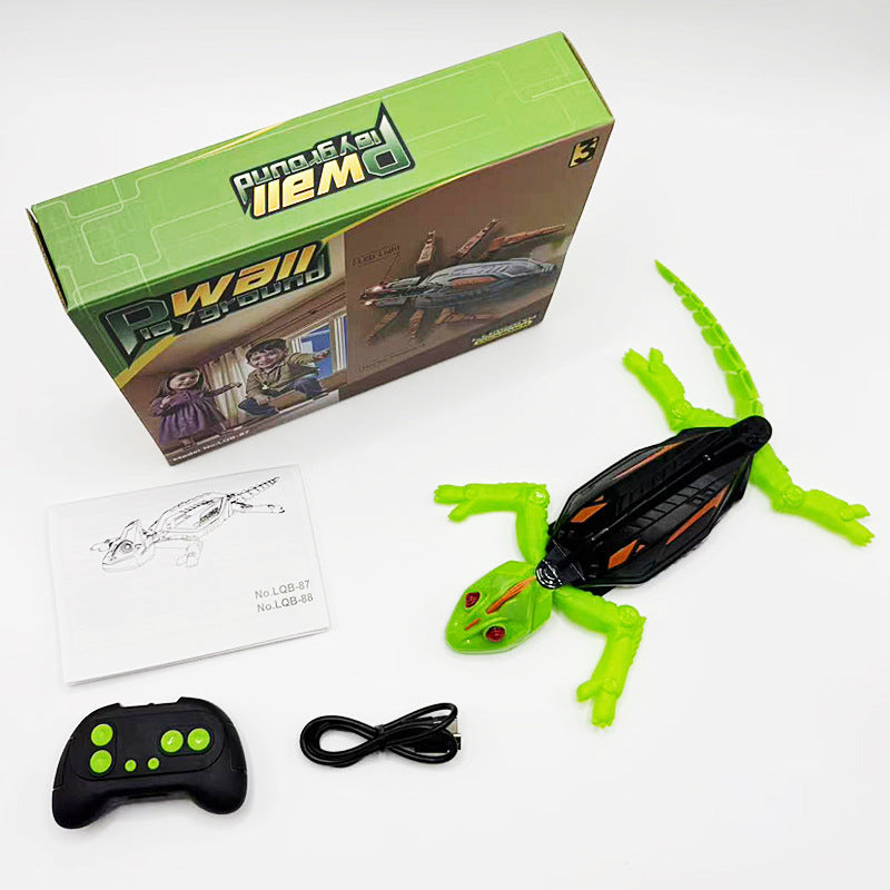 Remote Control Climbing Gecko Robot | Realistic Animated Spider Toy for Glass & Smooth Walls | Christmas Gifts
