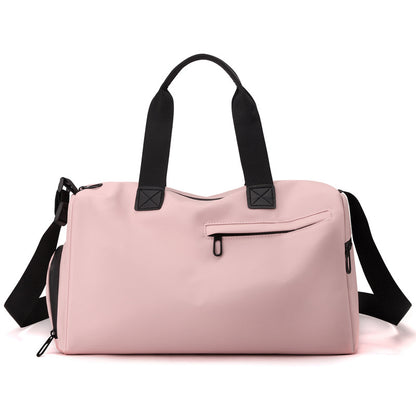 Waterproof Dry/Wet Separation Travel & Sports Duffel Bag (Pink)