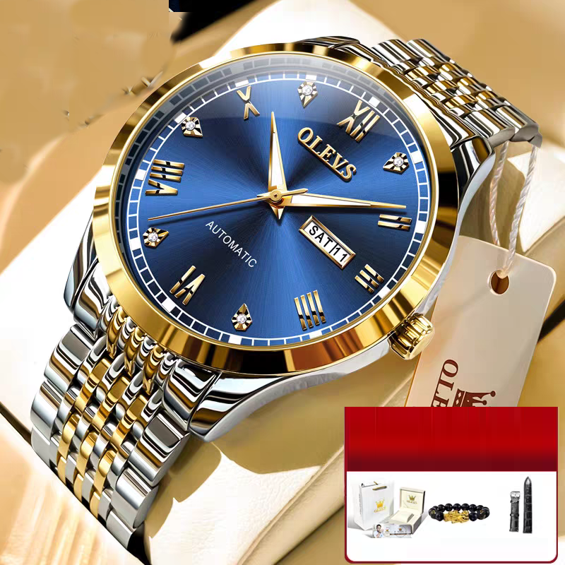 OLEVS Luxury Men's Automatic Mechanical Watch - Waterproof Luminous Business Wristwatch
