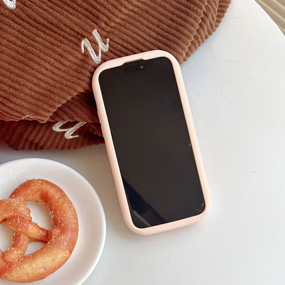 Cute 3D Capybara Stretchable Bracket Phone Case for iPhone 17 16 15 14 Pro Max - Soft Stand Cover