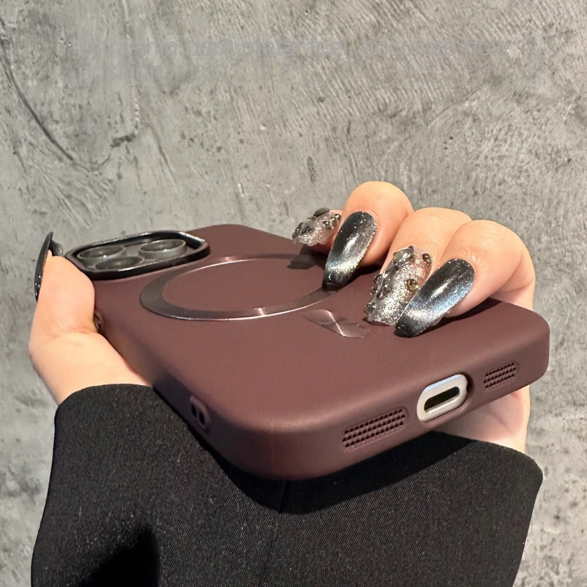 Magnetic Frosted Matte Case with Camera Lens Film for iPhone 16 15 14 13 Pro Max - Shockproof Cover