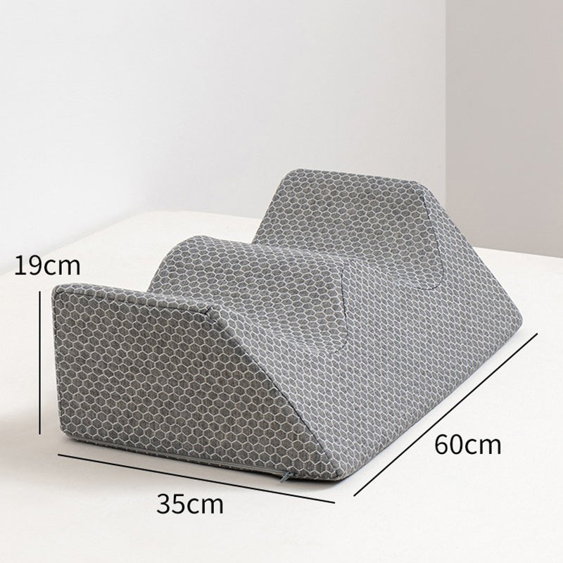 Foam Wedge Elevation Pillow - Back Support & Leg Elevation Cushion for Sleeping & Recovery