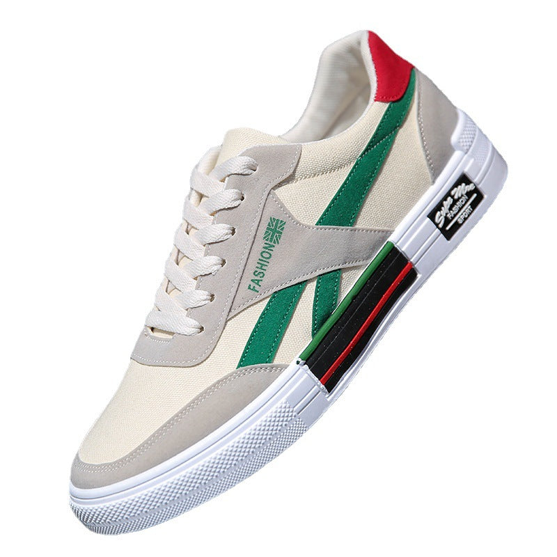Classic Lightweight Canvas Skate Shoes for Men - Casual Board Sneakers
