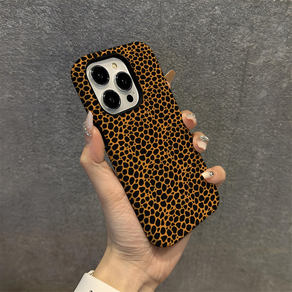 Classic Leopard Print Protective Hard Phone Case for iPhone 16 15 14 13 Pro Max