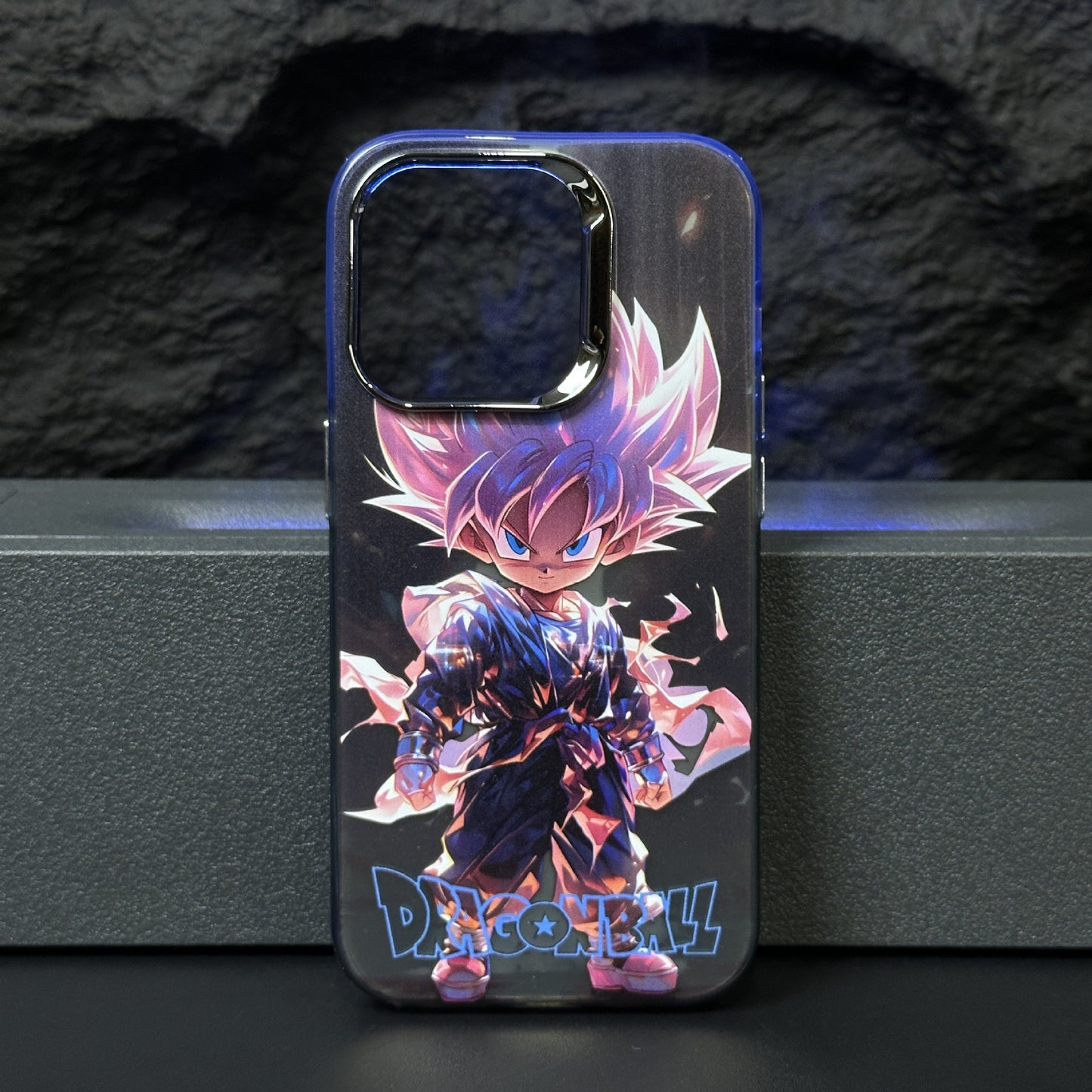 Anime Dragon Ball Super Saiyan Goku Phone Case - Electroplated Scratch-Resistant Hard PC Cover for iPhone 15 14 13 Pro Max