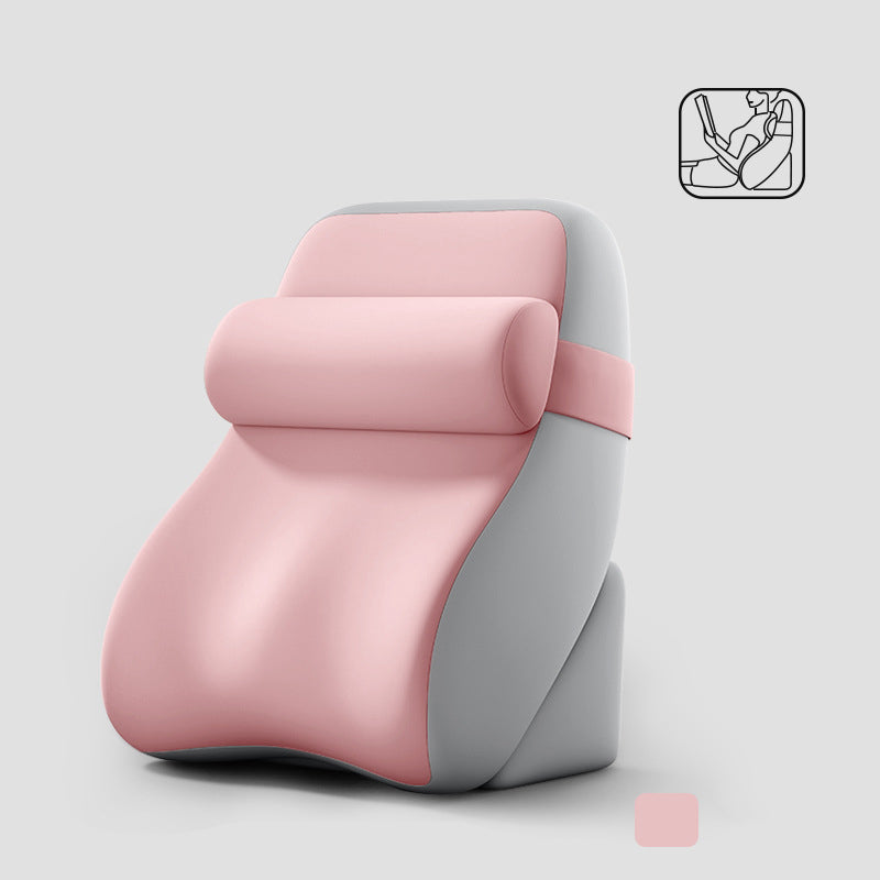 Memory Foam Reading Pillow with Neck Roll - Ergonomic Bed Backrest Support Cushion
