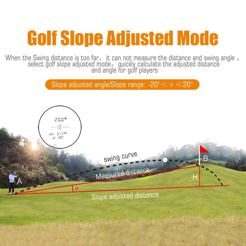 Professional Golf Laser Rangefinder - 600m Hunting & Distance Finder