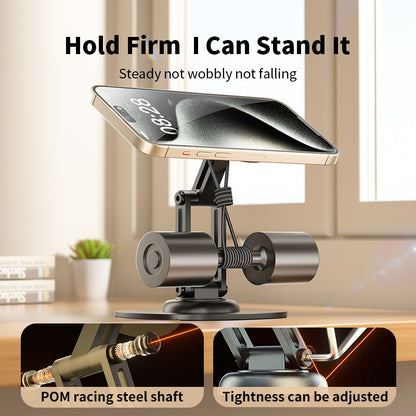 Magnetic Desktop Phone Stand - 360° Rotatable Folding MagSafe Phone Holder
