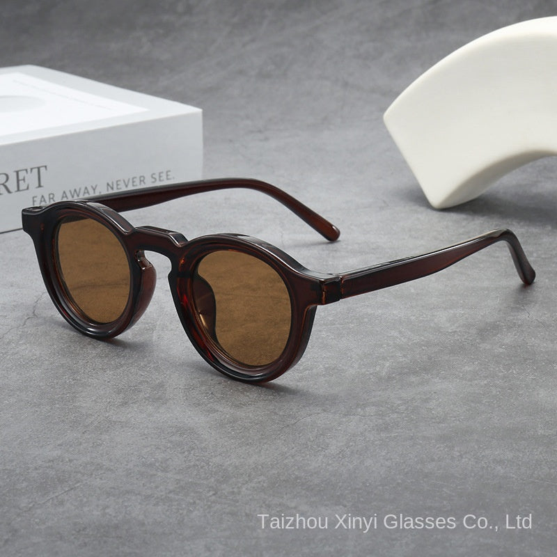 Vintage Round Small Frame Sunglasses | Unisex Fashion UV Protection Shades