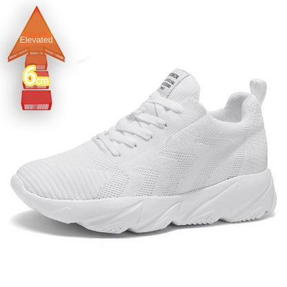Men's 8CM Height-Enhancing Mesh Running/Sports Shoes