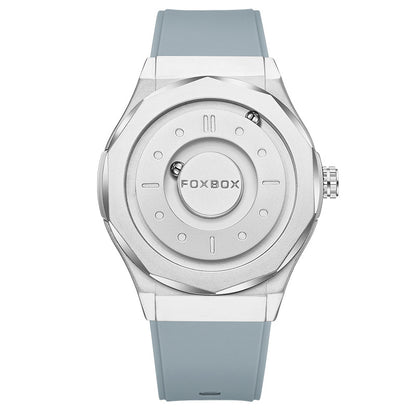 FOXBOX Men's High-Tech Magnetic Levitation Concept Watch (All Black)