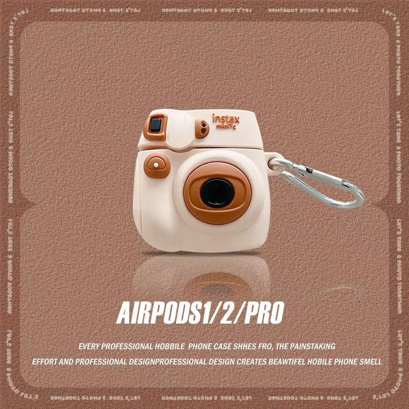 Cute Cartoon Character Silicone Case for AirPods Pro - Soft Shockproof Protective Cover with Keychain