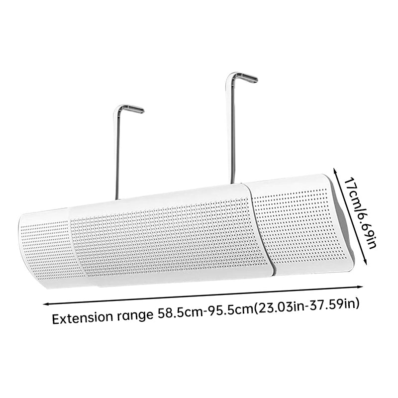 Universal Air Conditioner Deflector Guard - Adjustable Air Flow Confinement Shield for Split AC