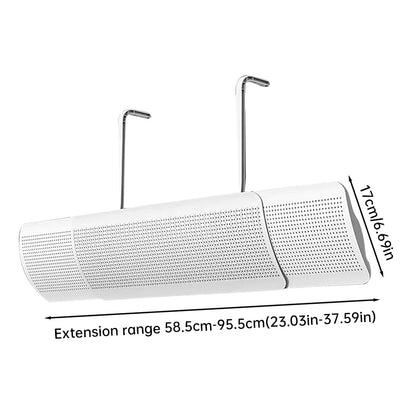 Universal Air Conditioner Deflector Guard - Adjustable Air Flow Confinement Shield for Split AC