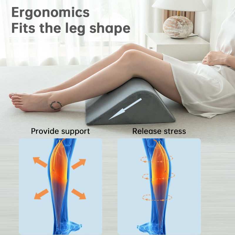 Foam Wedge Elevation Pillow - Back Support & Leg Elevation Cushion for Sleeping & Recovery