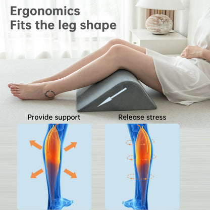Foam Wedge Elevation Pillow - Back Support & Leg Elevation Cushion for Sleeping & Recovery