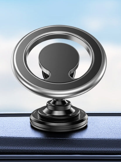 360° Rotating Metal Magnetic Car Phone Holder for MagSafe - Dashboard Mount for iPhone 16 15 14 13