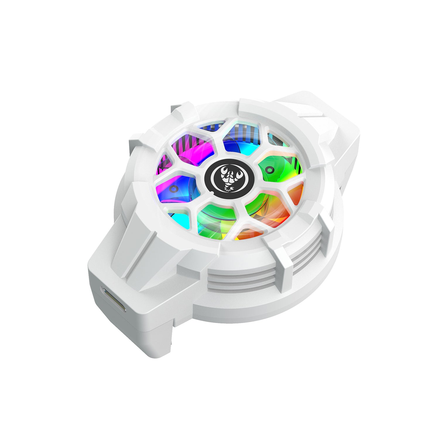 Extreme Wind Cooling Gaming Phone Radiator - RGB Back Clip Semiconductor Cooler with High-Speed Fan