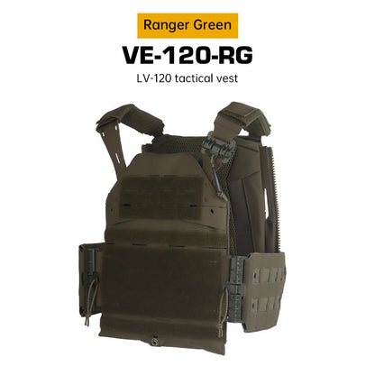 Quick Release Tactical Plate Carrier Vest - MOLLE Camouflage Body Armor Vest
