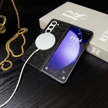 Magnetic Luxury Sparkle Glitter Case for Samsung Galaxy Z Fold 6 5 4 3 - MagSafe Compatible Cover