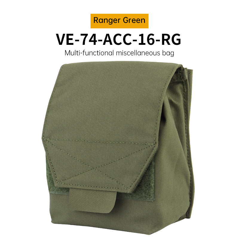 Tactical Laser Cut MOLLE Admin Pouch - Multi-Use Utility Storage & EDC Organizer