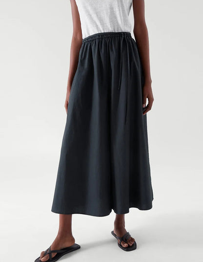 Women's 100% Cotton Wide Leg Pants - Breathable Loose Fit Summer Trousers