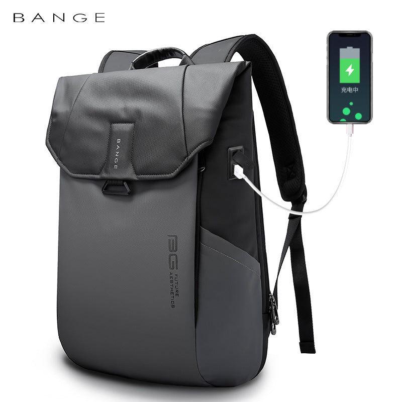 BANGE Premium Men's Business Backpack - Waterproof Laptop & School Bag