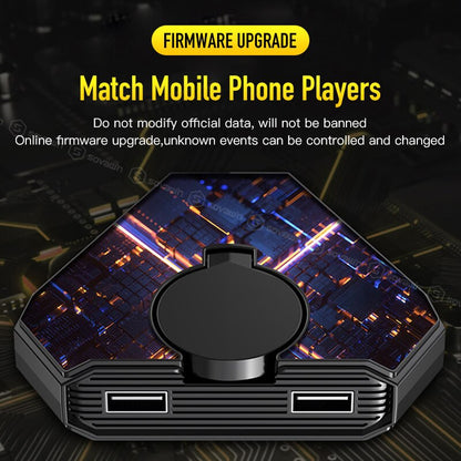 Bluetooth 5.0 Keyboard and Mouse Converter - Mobile Gaming Adapter for Android and iOS iPad PUBG