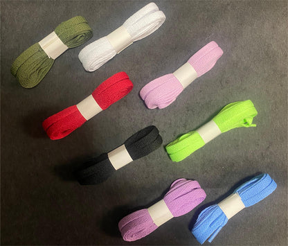 8 Pairs Colorful Flat Shoelaces Set