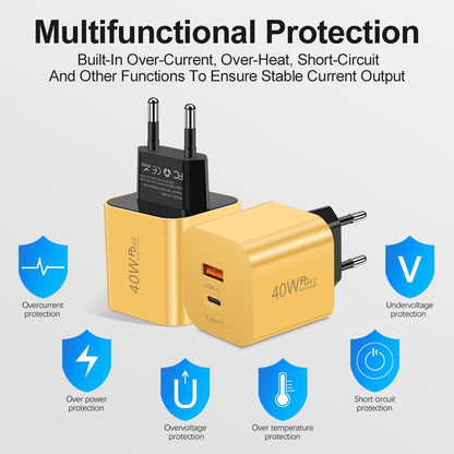 40W Fast Charging Adapter - Universal Type-C PD Wall Charger Brick