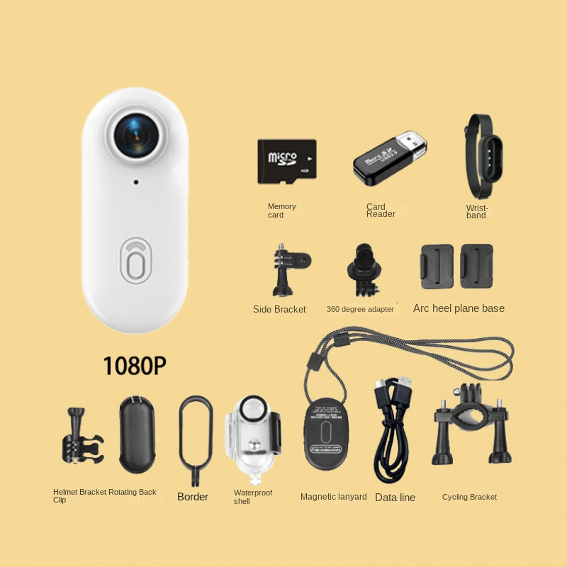 4K Miniature Sports Action Camera - Portable Magnetic Thumb Recorder for Biking & Vlogs