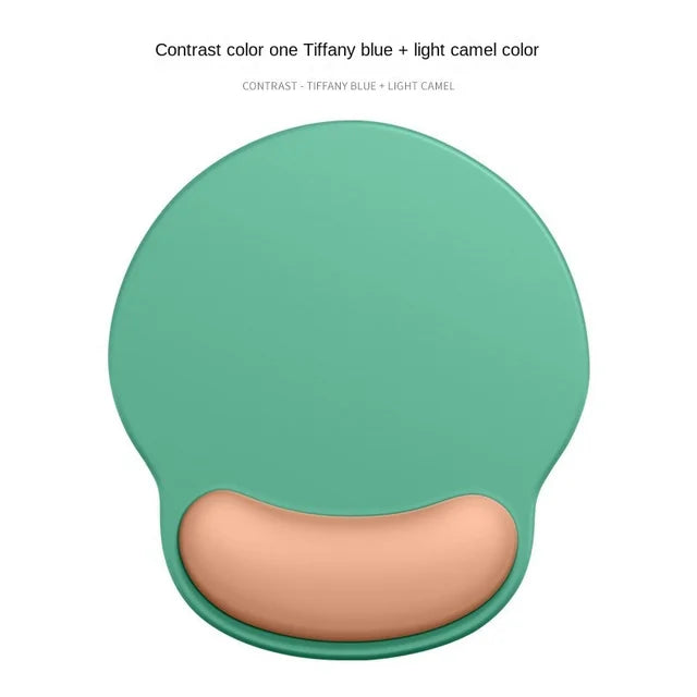 Gradient Silicone Mouse Pad with Wrist Rest - Ergonomic Anti-Slip Wrist Support Pad for Computer & Office
