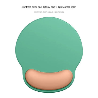 Gradient Silicone Mouse Pad with Wrist Rest - Ergonomic Anti-Slip Wrist Support Pad for Computer & Office